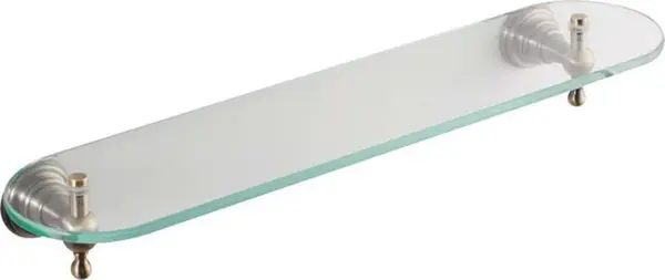 Sapho Diamond - Polica, dĺžka 50 cm, bronz/čiré sklo 1318-15