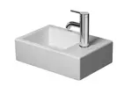 Duravit Vero Air - Umývadielko, 38x25 cm, bez prepadu, otvor na batériu vpravo, biela 0724380000