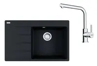 Franke Sety - Kuchynský set G250O, fragranitový drez CNG 611-78 TL/7 a batéria FS 3230.031, ónyx/chróm 114.0700.685