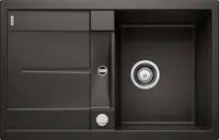 Blanco Metra 45 - Silgranitový dřez, 78x50 cm, s ovládáním odtoku, černá 525914