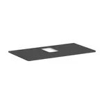 Hansgrohe Xelu Q - Deska pod umyvadlo 98x55 cm, výřez uprostřed, matná šedá 54121910