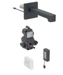 Geberit Brenta - Elektronický umyvadlový ventil pod omítku, bateriové napájení, easy to clean, matná černá 116.293.14.1