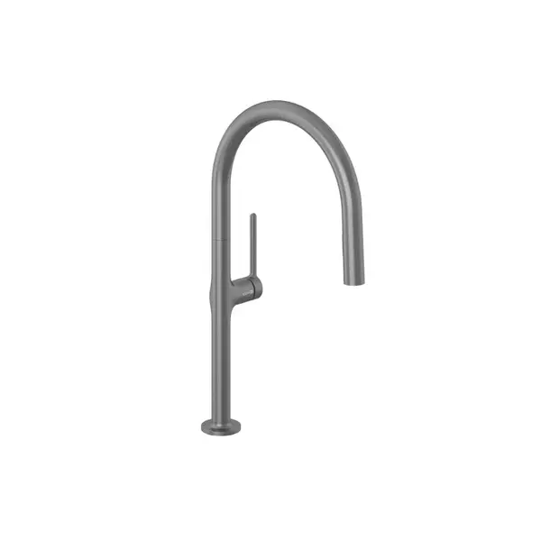 Kludi Reef - Dřezová baterie s výsuvnou sprškou, broušený Gunmetal 50851N275