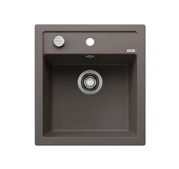 Blanco Dalago 45 - Silgranitový dřez, 47x51 cm, s ovládáním odtoku, šedá 527242