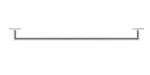 Duravit Karree - Držiak uterákov, dĺžka 80 cm, chróm 0099601000