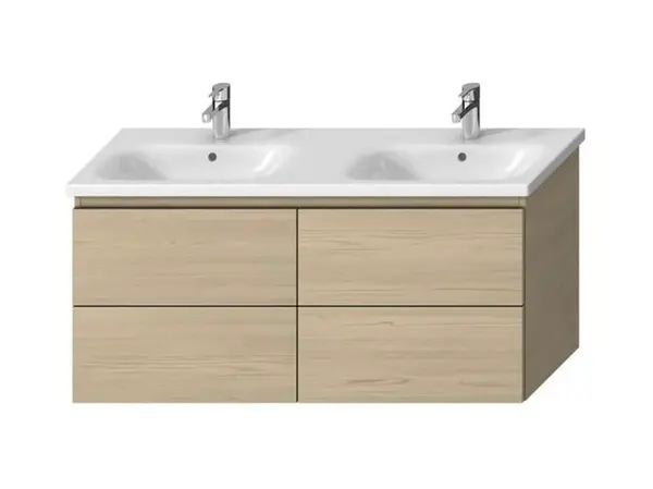 Jika Mio-N - Skrinka pod dvojumývadlo 130, 127x59x49 cm, jaseň H40J7184013421