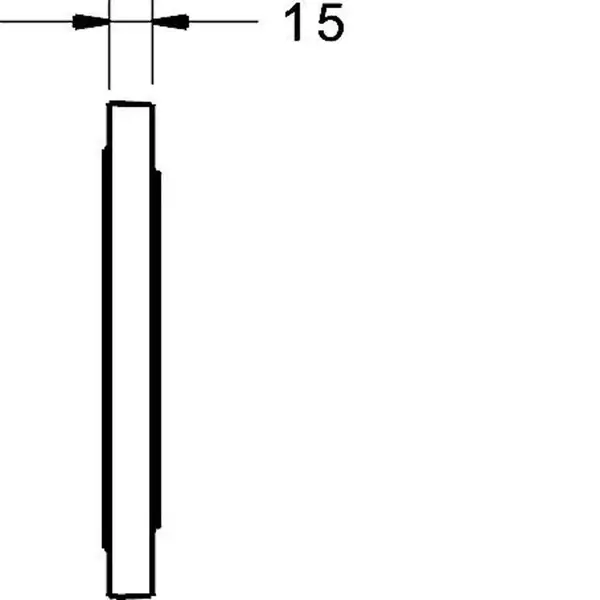 Hansa Bluebox - Predĺženie ružice 15 mm, okrúhle 59914191