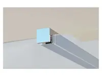 Ravak Walk-In - Vzpera W-set 80 Wall/Corner, chróm GWD01000A093