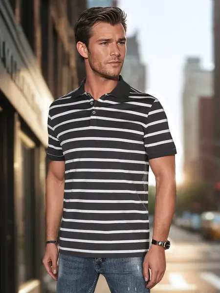 Pánská polo košile v proužcích