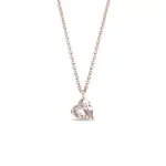 Přívěsek s morganitem ve tvaru srdce v růžovém zlatě KLENOTA