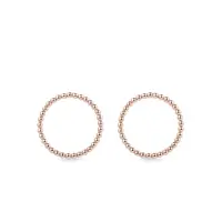 Kruhové náušnice z růžového zlata KLENOTA