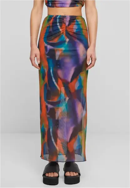 Women's Skirt AOP Mesh Tube Colorful