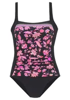 LASCANA Jednodielne plavky  oranžová / ružová / čierna / biela