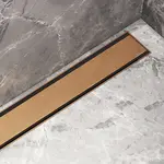 I-Drain Plano - Nerezový rošt pro sprchový žlab řady PRO, povrch PVD, délka 90 cm, zlatá IPRO0900G