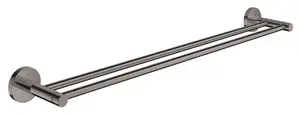 Grohe Essentials - Dvouramenný držák na ručníky, tmavý grafit 40802A01