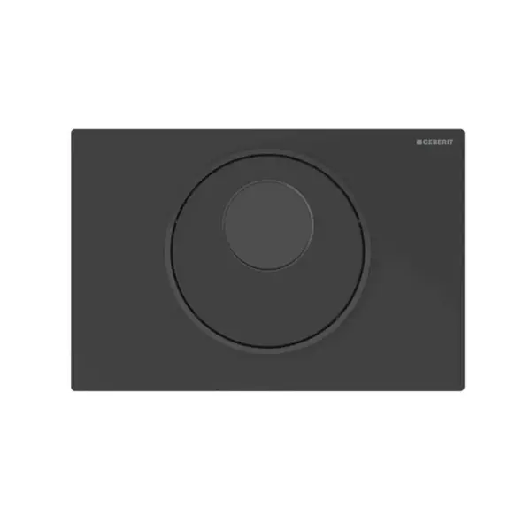 Geberit Sigma10 - Elektronické ovládání splachování, síťové napájení, easy to clean, matná černá 115.856.16.6