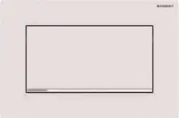 Geberit Sigma10 - Ovládací tlačítko splachování, bílá mat/chrom 115.893.JT.1