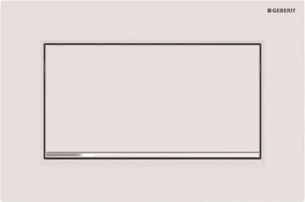 Geberit Sigma10 - Ovládací tlačítko splachování, bílá mat/chrom 115.893.JT.1