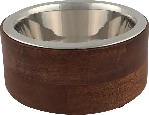 Miska Dog Fantasy nerez v dřevě rovná 840ml