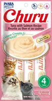 INABA Cat Churu Pyré - tuňák s lososem 4 x (4 x 14 g)