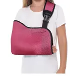 Záves na rameno sieťovinový O-1501, ružový, M