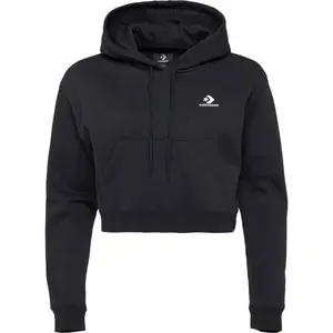Converse STAR CHEVRON HOODIE Dámská mikina, černá, velikost