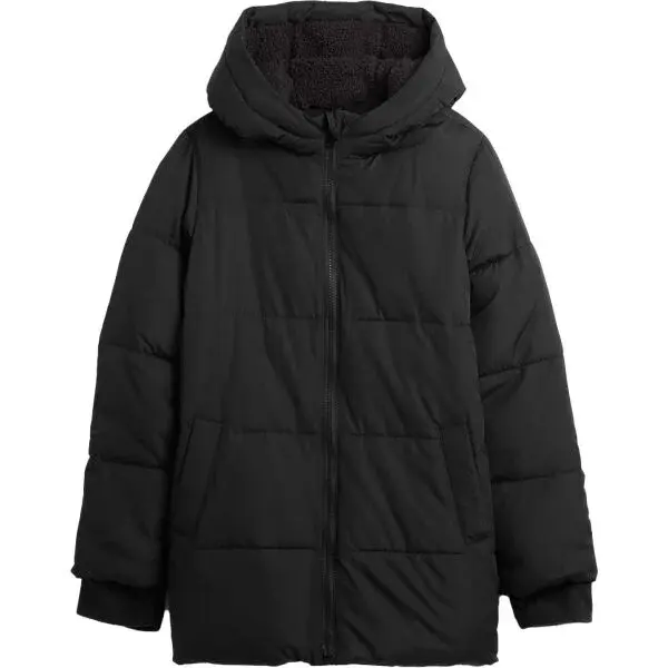 GAP V-LONGEST WARMEST Dívčí bunda, černá, velikost