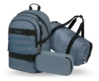 SADA 3 Skate Dust Blue: batoh, peračník, športová taška