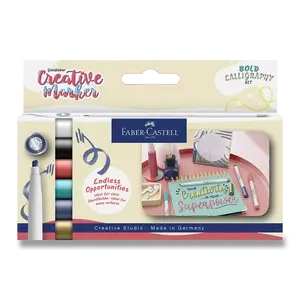 Popisovače Faber-Castell Creative Calligraphy - 6 ks