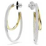 Swarovski Bicolor kruhové náušnice se zirkony Hyperbola 5702400