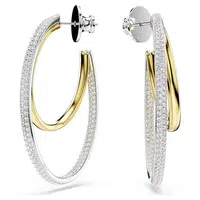 Swarovski Bicolor kruhové náušnice se zirkony Hyperbola 5702400