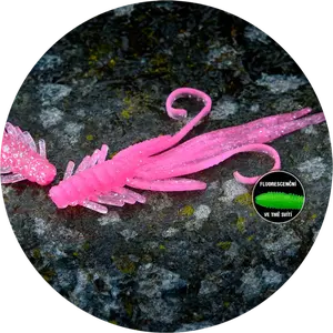 Redbass gumová nástraha nymfa pink g uv color- xl 130 mm