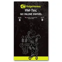 Ridgemonkey rychlovýměnný obratlík pro inline odpadávací olova quick change inline swivel velikost 8
