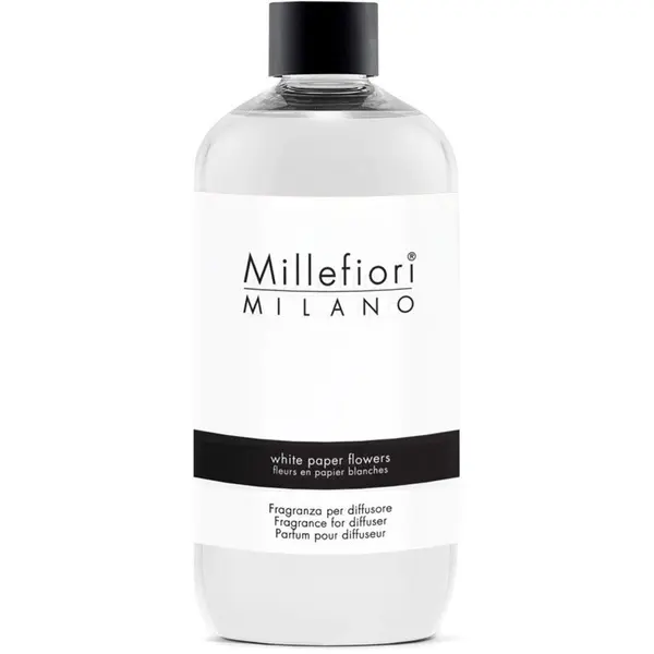 Millefiori Milano Náhradní náplň do aroma difuzéru Natural White Paper Flowers 500 ml