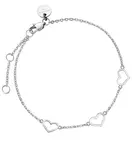 Rosefield Něžný ocelový náramek se srdíčky Toccombo JBTHS-J588
