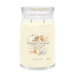 Yankee Candle Aromatická svíčka Signature sklo velké Soft Wool & Amber 567 g