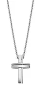 Lotus Style Ocelový náhrdelník s křížkem Men in Black LS1984-1/3