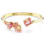 Swarovski Pevný otevřený náramek s krystaly Gema Sakura 568848 17,5 cm