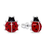 Brilio Silver Slušivé stříbrné náušnice Berušky EA811W