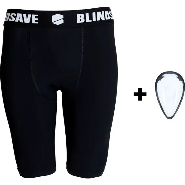 BLINDSAVE COMPRESSION SHORTS + CUP Kraťasy so suspenzorom, čierna, veľkosť