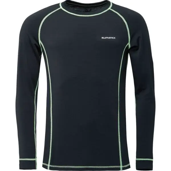 Klimatex OTO Pánske funkčné tričko s dlhým rukávom, čierna, veľkosť XXXL