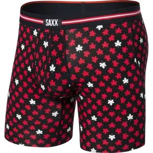 SAXX VIBE XTRA SOFT COMFORT BOXER BRIEF FLY Pánske boxerky, čierna, veľkosť