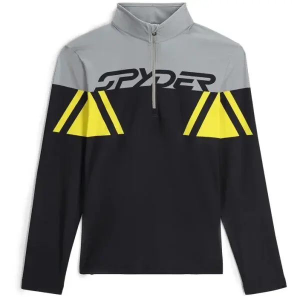 Spyder PODIUM 1/2 ZIP Pánska mikina, čierna, veľkosť