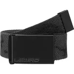 Lewro UDON Textilný opasok s kovovou sponou, čierna, veľkosť