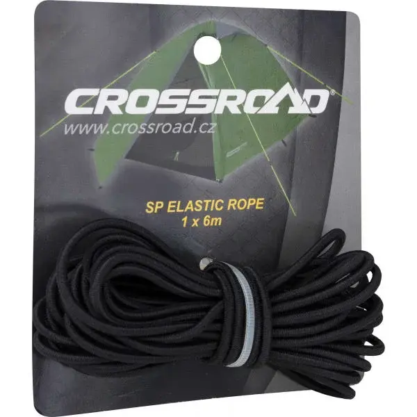 Crossroad SP ELASTIC ROPE Náhradné gumové lanko ku stanom, čierna, veľkosť