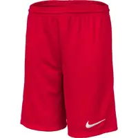 Nike DRI-FIT PARK 3 JR TQO Chlapčenské futbalové šortky, červená, veľkosť