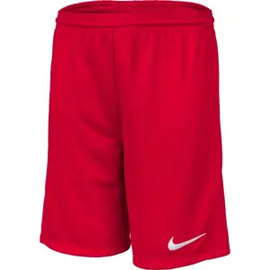 Nike DRI-FIT PARK 3 JR TQO Chlapčenské futbalové šortky, červená, veľkosť