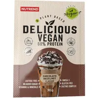 Nutrend DELICIOUS VEGAN PROTEIN ČOKOLÁDA + LIESKOVÝ ORECH 5x30g Proteín, , veľkosť