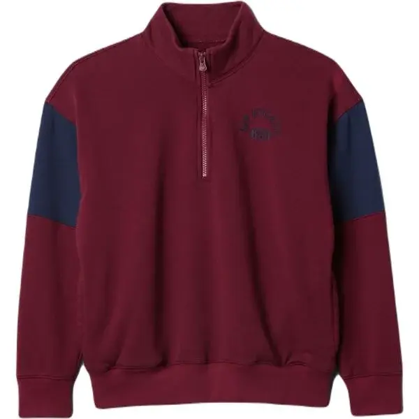 GAP HALF ZIP Chlapčenský sveter, vínová, veľkosť
