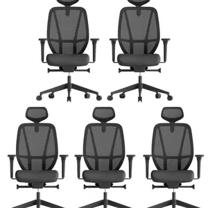 MERCURY 5PACK Ergonomická kancelářská židle AFRODITE černá (5 ks)